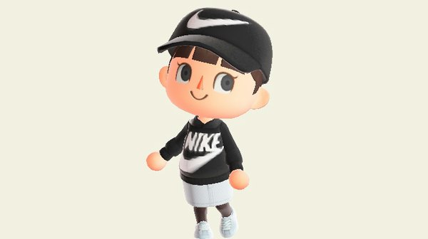 【あつ森】マイデザイン『NIKE』（ナイキ）【ロゴマーク/帽子/パーカー】