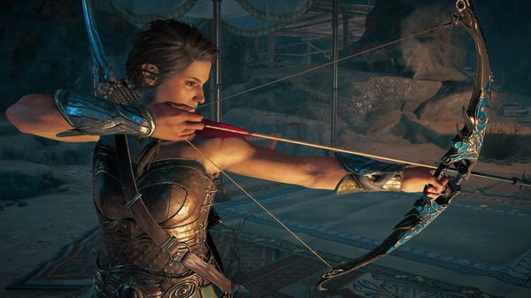 【アサシンクリードオデッセイ 攻略】レジェンド弓「エロスの弓」の入手方法・1/2の確率で特製の矢を消費しない彫刻も