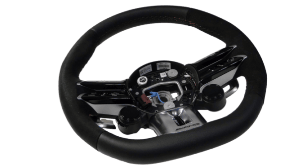 MERCEDES AMG GT 192 C192 KIEROWNICA A0994602607 3D16 A0994609908 3D16 CZERW NIĆ ALCANTARA