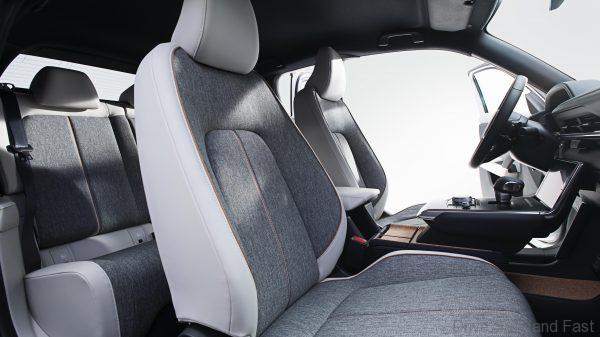 Mazda MX-30 electric SUV front seats