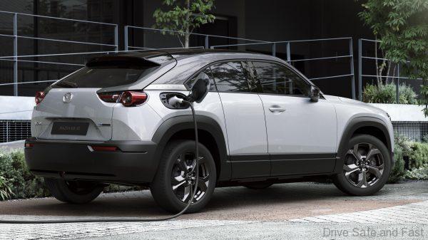Mazda MX-30 electric SUV charging