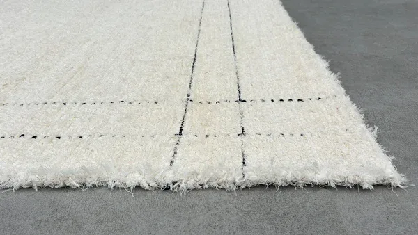 Alfombra "Vasco" marfil raya negra 160x230 - Imagen 7
