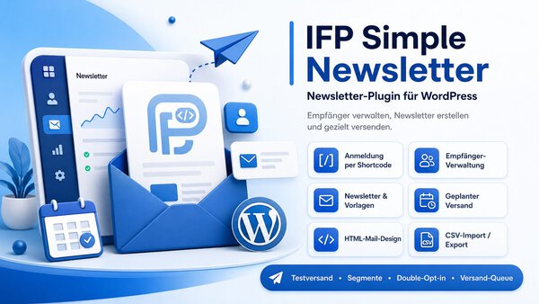 IFP Simple Newsletter – Newsletter Plugin für WordPress – Bild 2