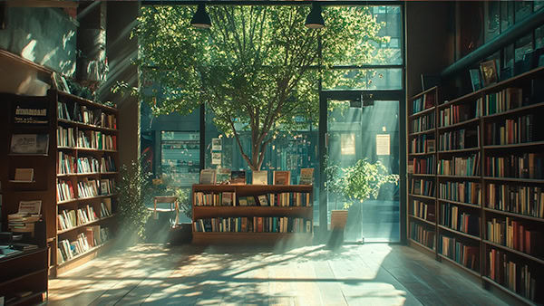 Al rincón más alejado de la librería no llegaba la luz del sol.