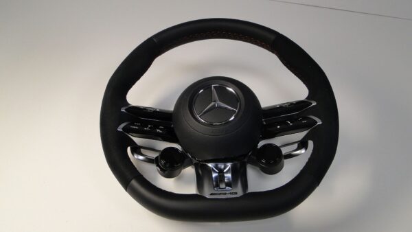 MERCEDES AMG GT 192 C192 KIEROWNICA A0994602607 3D16 A0994609908 3D16 CZERW NIĆ ALCANTARA