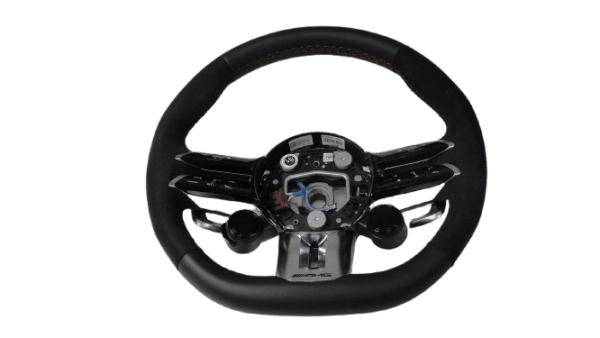 MERCEDES EQE 295 V295 KIEROWNICA A0994602607 3D16 A0994609908 3D16 CZERW NIĆ ALCANTARA AMG
