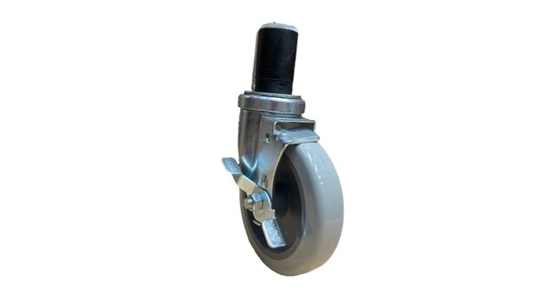 Caster, 5" Stem Swivel, with Brake 900816