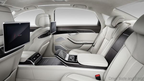 Audi A8 rear seat