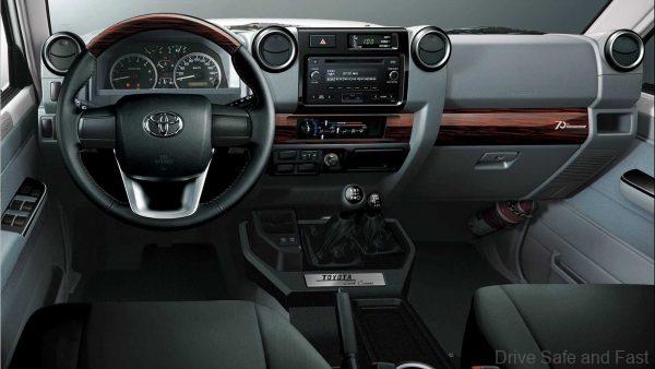 Land Cruiser 70 Australian 70th anniversary model interior