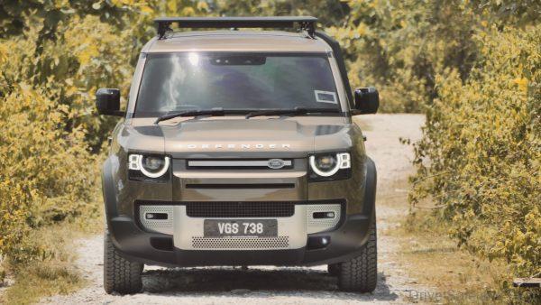 Front of the Land Rover Defender
