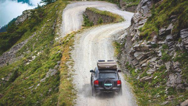 Porsche Cayenne off roading
