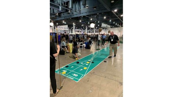 GIANT SHUFFLE BOARD 27 feet rental for events in Los Angeles, Orange County, and nationwide