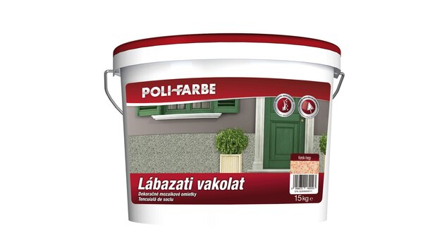 Poli-Farbe lábazati vakolat Kerek-hegy 15 kg