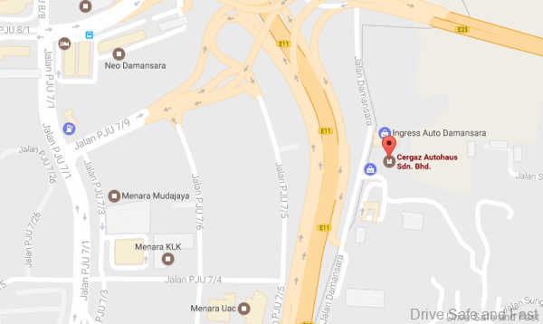 Cergaz Autohaus Volkswagen showroom location