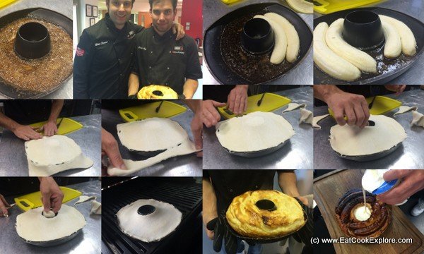 Banana Tarte Tartin on the BBQ