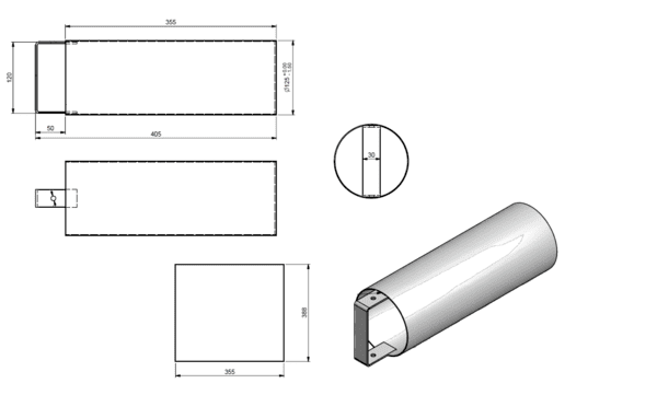Quality Industries Oil Displacer Tool, Stainless Steel, for Fryer - Image 2