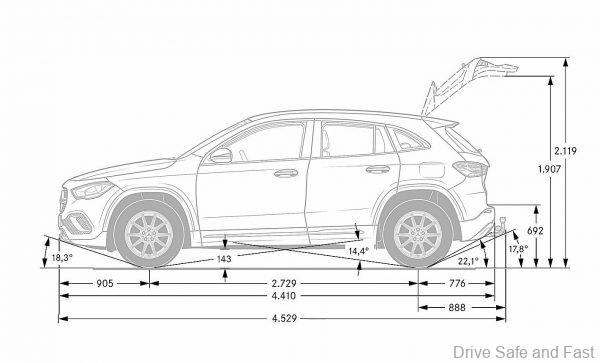 Mercedes-Benz GLA 2021_dimensions