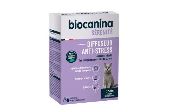 Biocanina Diffuseur Anti-Stress pour Chats - Apaisement Naturel pour Votre Félin