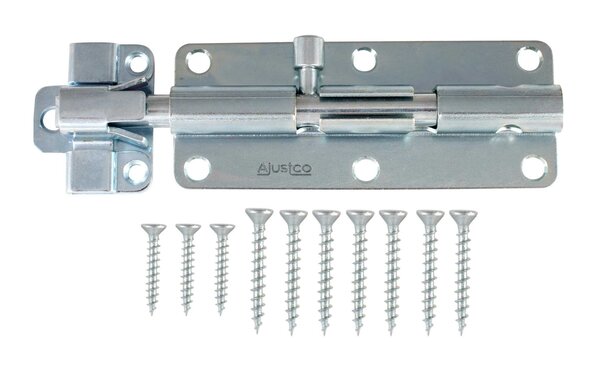 AjustLock 150mm Barrel Bolt Lock Zinc Heavy Duty