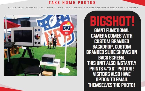 Big Shot Camera Photobooth rental for events in Los Angeles, Orange County, and nationwide