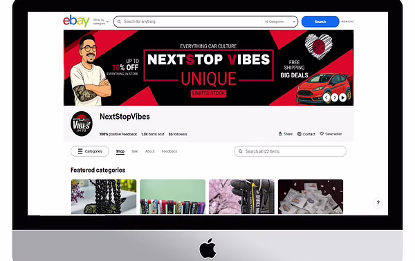 eBay listing template design by RS WebLabs