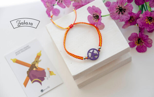 Pulsera Hombre Macramé Bandera Nazareno
