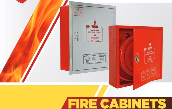 صندوق حريق استانليس ستيل مع طفاية  ماركة هبة 2.5 بوصة