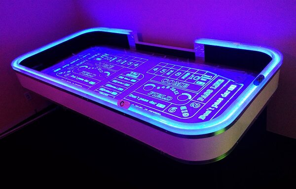 LED Craps Table rental for events in Los Angeles, Orange County, and nationwide