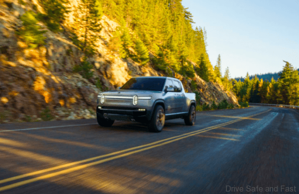 Rivian electric pickup truck
