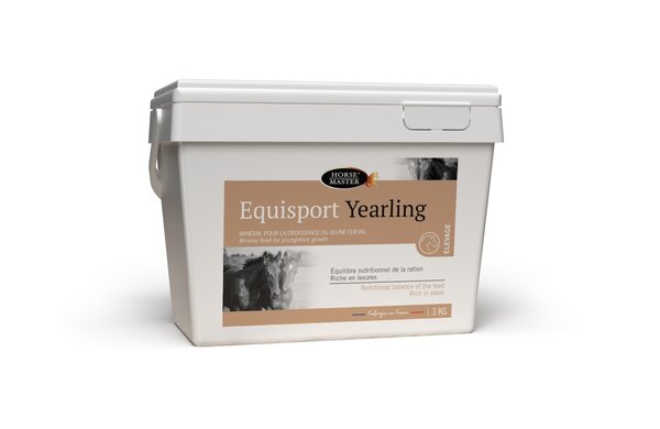 Seau de 3 kg d'Equisport Yearling Horse Master, complément minéral pour yearling en croissance