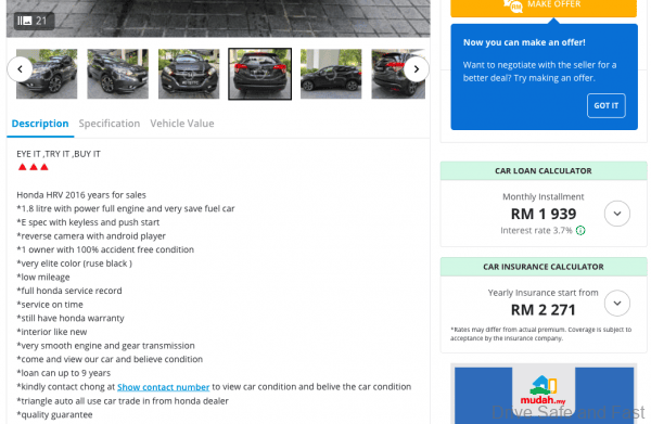 Honda HR-V Used_details