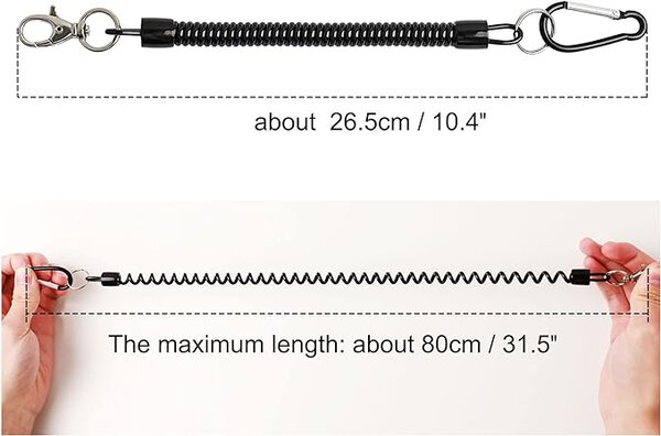 Retractable Safety Coiled Cord Lanyard 2