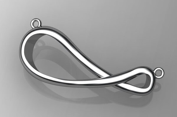Μενταγιόν ασημένιο 925 <<Infinity>> (επιλογές) ΜΑ007 - Image 2