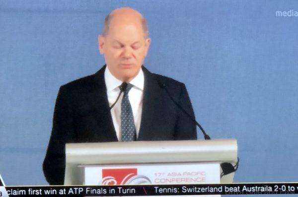 Olaf Scholz in Singapore