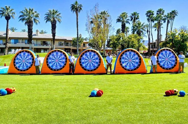 Soccer Dart Goal rental for events in Los Angeles, Orange County, and nationwide