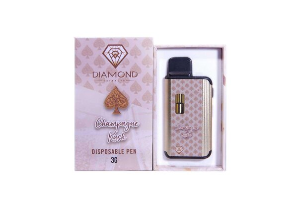 Diamond Concentrates 3 Gram Disposable (Distillate) – Champagne Kush (Indica) (3 Gram)