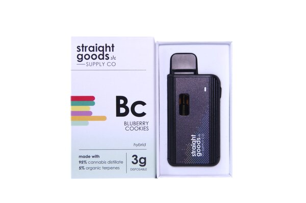 Straight Goods Supply Co. – Blueberry Cookies (3 Gram Hybrid)