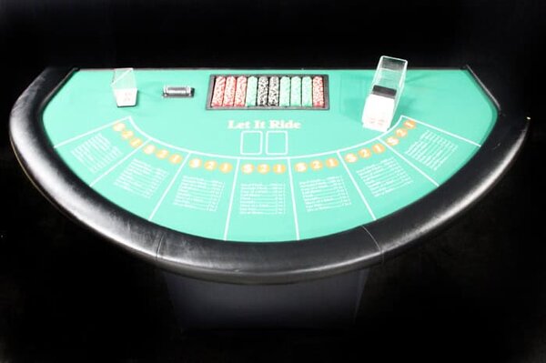 Let it Ride Poker rental for events in Los Angeles, Orange County, and nationwide