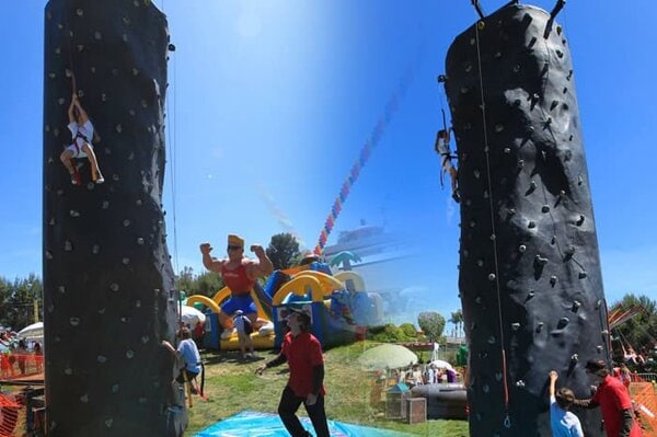 Mobile Rock Climbing Wall Rental rental for events in Los Angeles, Orange County, and nationwide