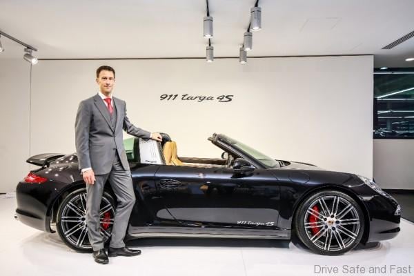 Porsche Arnt Bayer, CEO SDAP with 911 Targa 4S (2)