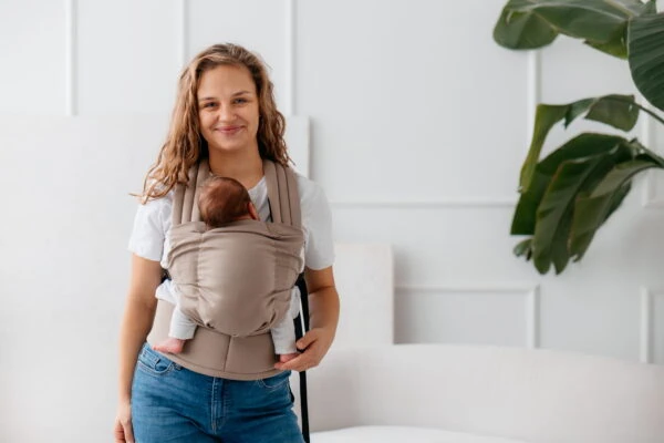 KAVKA nest - beige cotton | nosidło regulowane