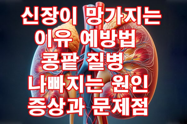 신장이 망가지는 이유 예방법