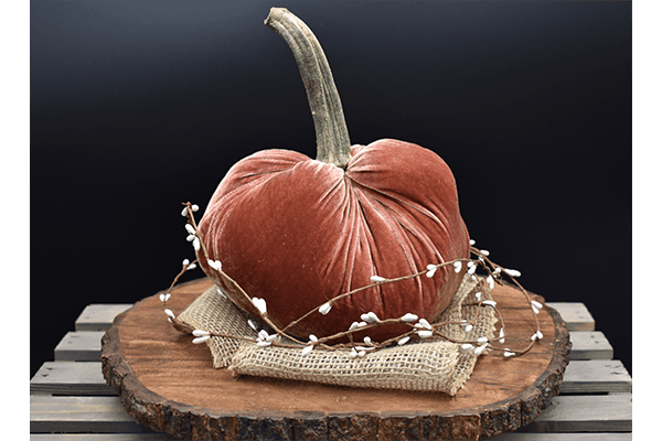 Handmade Fabric Pumpkin Display