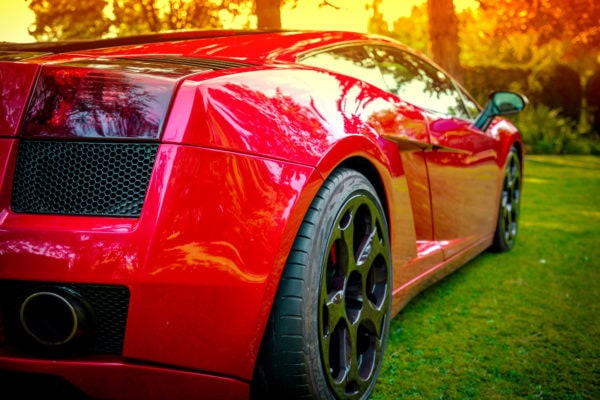 Fotografie Paderborn • DESIGN 7 • Outdoor • Lamborghini Gallardo rot Seite • Werbeagentur Paderborn