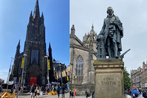 스코틀랜드 에든버러 여행 1 : 3박 4일 일정 후기 – 로열 마일, 성, 해리포터 투어 3 St Giles' Cathedral and the Adam Smith Statue