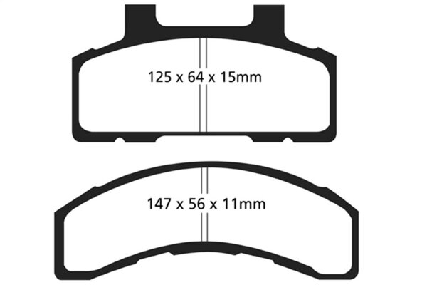 ebcDP41240R: EBC Yellowstuff Brake Pad Sets