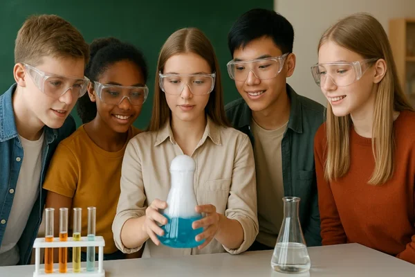 Chemiexperiment erstellt mit Chat GPT