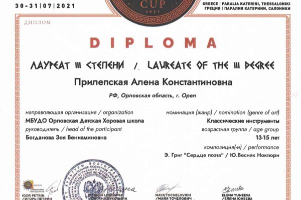 Достижения учеников