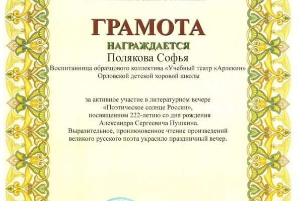 Достижения учеников