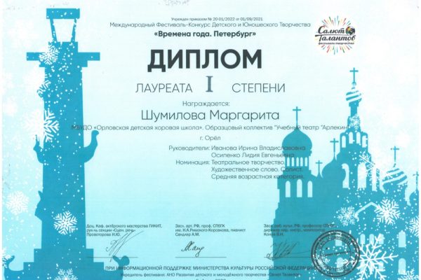 Достижения учеников